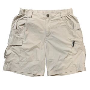 Viodia Shorts Womens L Stone Cargo Pocket Quick Dry Lightweight Hiking Fishing